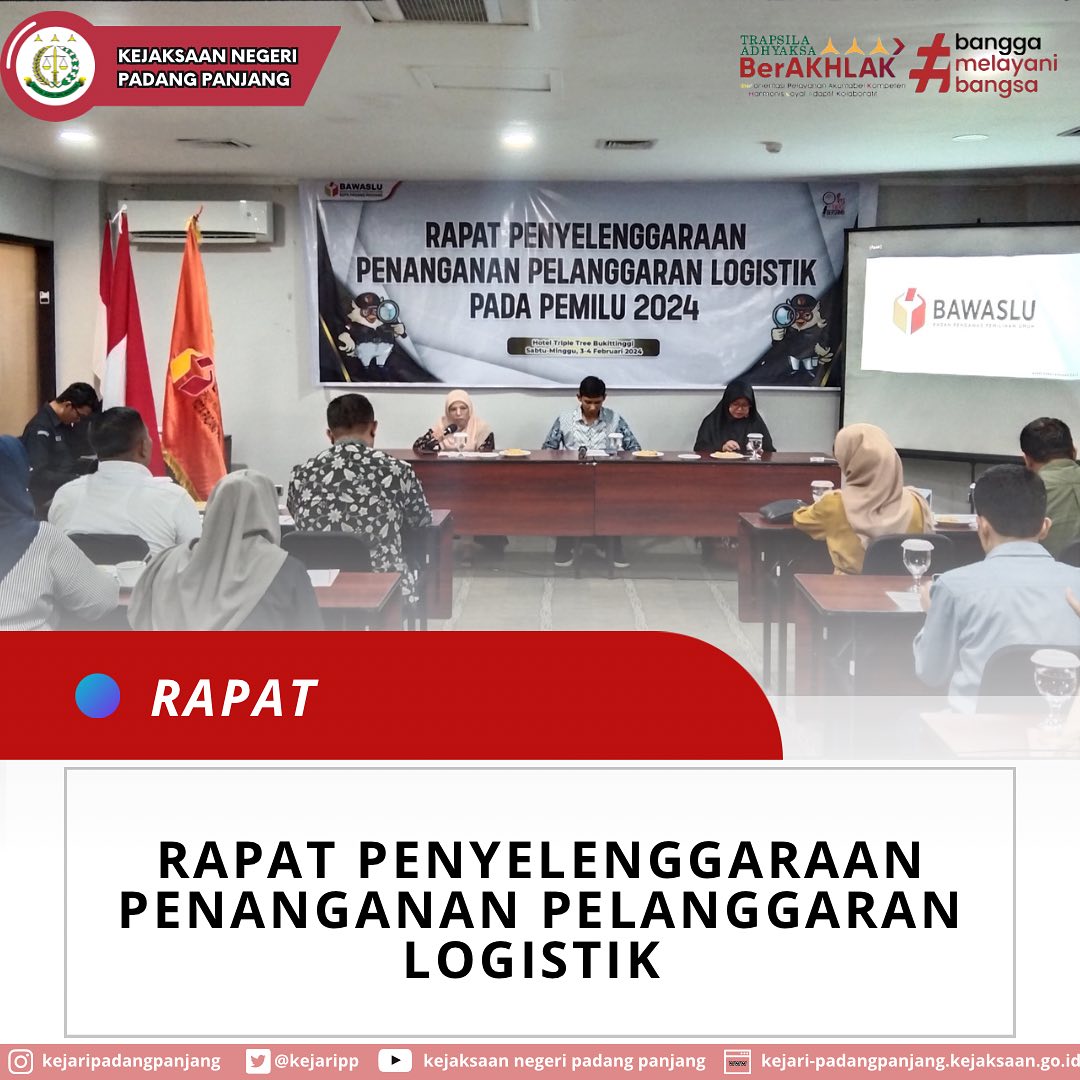 Rapat Penyelenggaraan Penanganan Pelanggaran Logistik