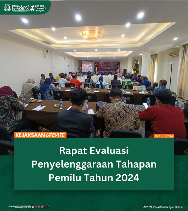 Rapat Evaluasi Penyelenggaraan Tahapan Pemilu Tahun 2024