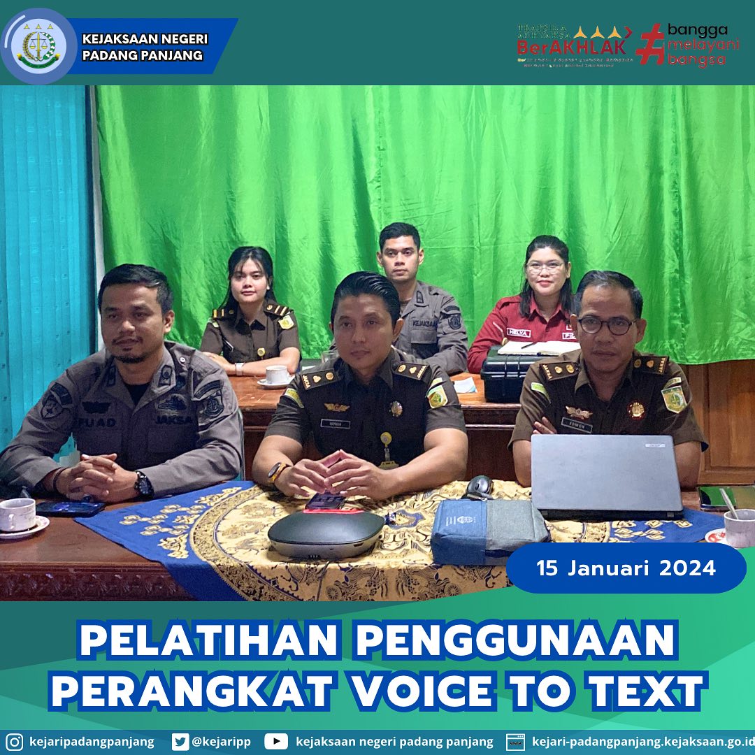 Pelatihan Penggunaan Perangkat Voice to Text untuk Digitalisasi Berkas dan Arsip Tahun Anggaran 2023