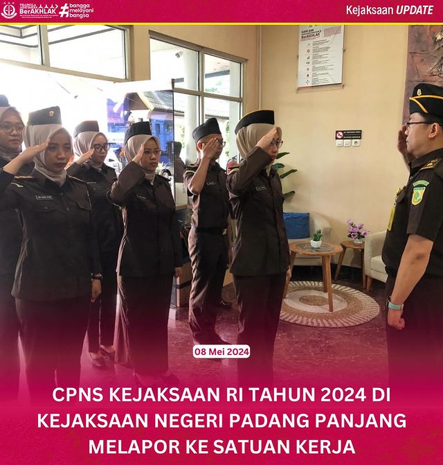 CPNS Kejaksaan RI Tahun 2024 melapor ke Kejaksaan Negeri Padang Panjang