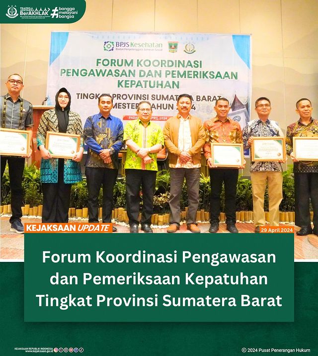 Forum Koordinasi Pengawasan dan Pemeriksaan Kepatuhan Tingkat Provinsi Sumatera Barat