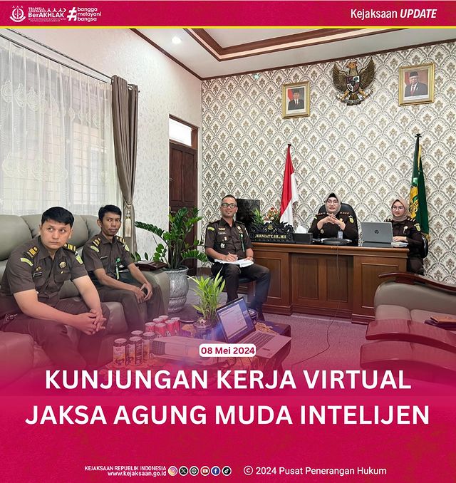Kunjungan Kerja Virtual Jaksa Agung Muda Intelijen